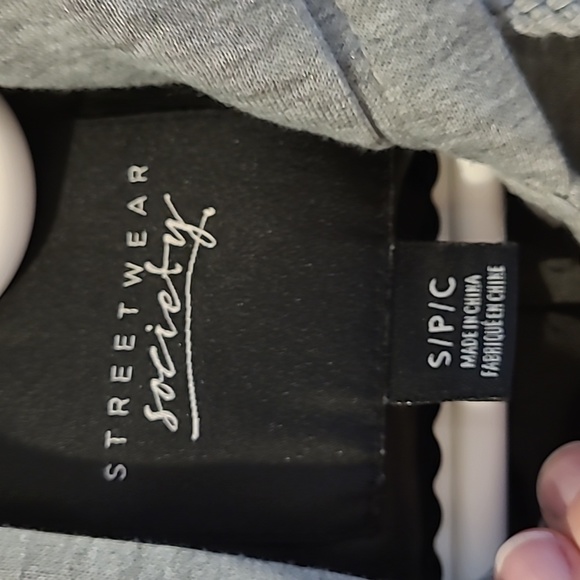 Streetwear society faux leather jacket. Size small - Picture 2 of 9